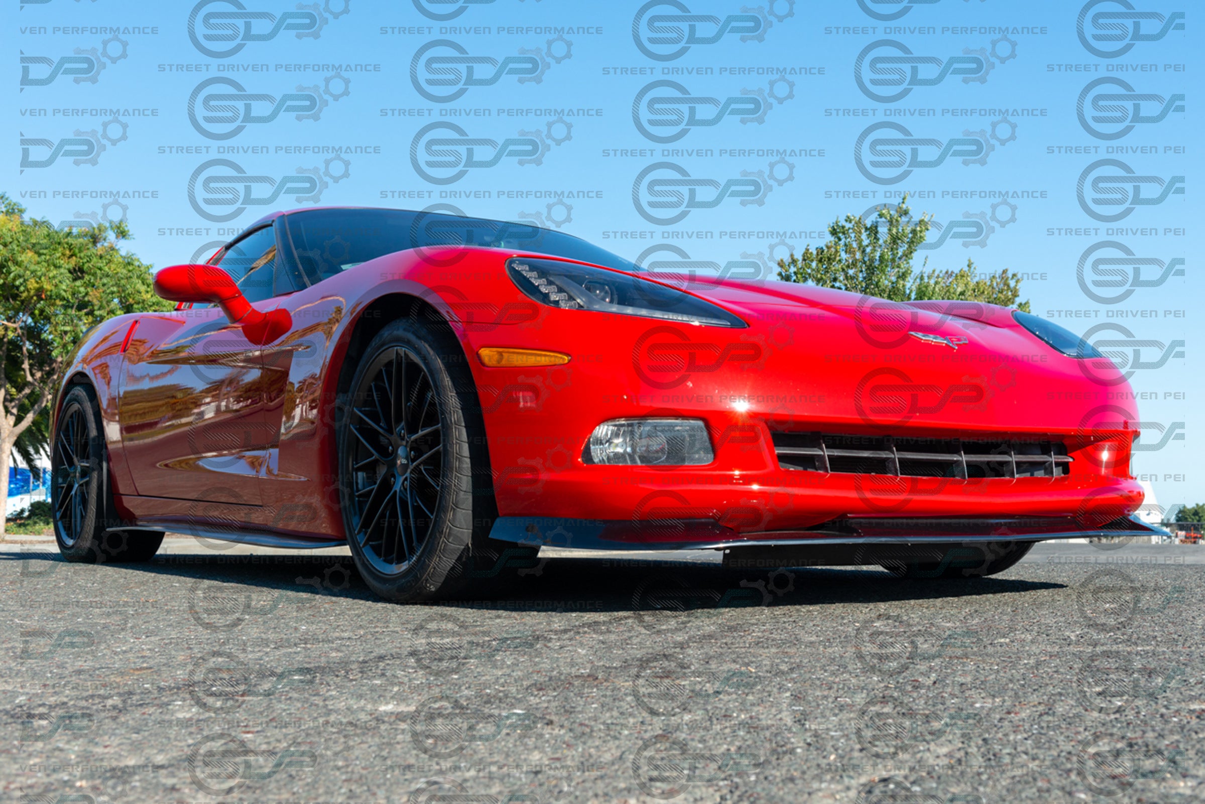 2005-2013 C6 Corvette - Base Model - ZR1 Conversion Side Skirts / Rocker Panels / Ground Effects with Mud Flaps